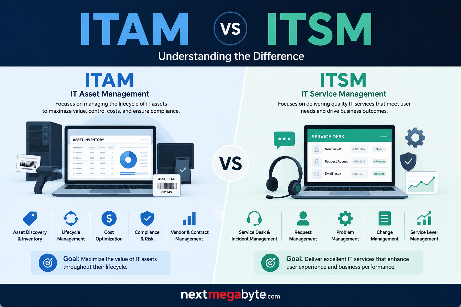 ITAM vs ITSM